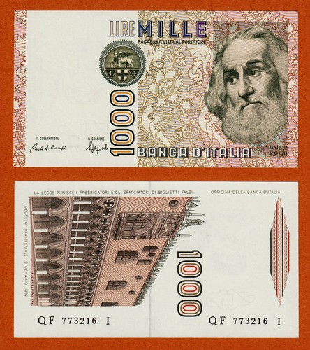 Italy 1000 lire 1982 pick - 1000,