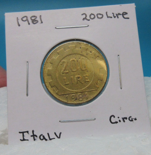 1981 italy 200 lire nice - italy,