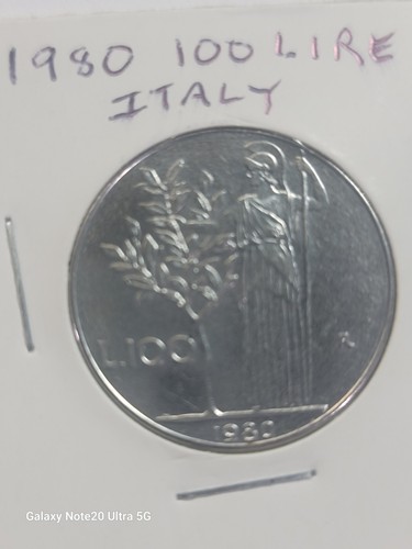 1980 100 lire italy - 1980, good