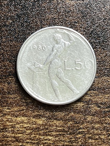 1980 italy fifty lire lira - fifty,