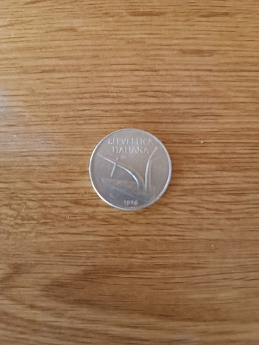 1976 italian lire coin - 1976,
