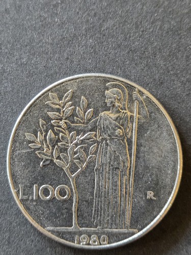 1980 italy 100 - lire, coin