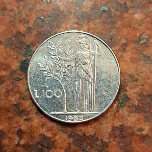 1980 italy 100 lire - coin,