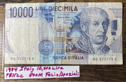 Italy 000 lire 1984 112c - italy, 10,000